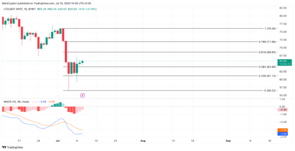 Киты Litecoin активно выводят LTC на биржи