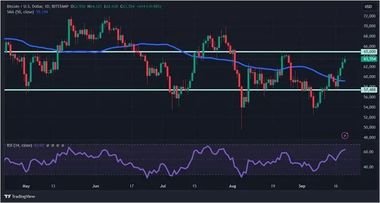 Процетная ставка играет на понижение — биткоин на повышение: крипторынок начал расти