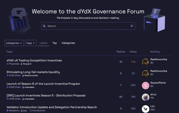 dYdX: как сообщество влияет на развитие платформы